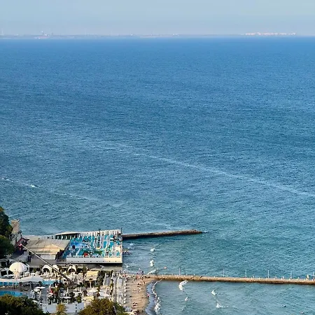 Прямой Вид На Море 27 Жемчужина Аркадия Паркинг Lägenhet Odessa